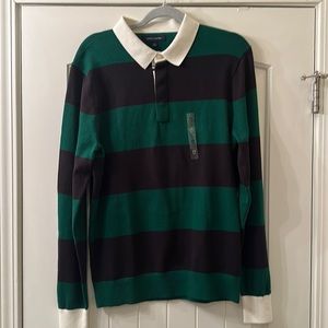 NEW Tommy Hilfiger knit long sleeve rugby shirt